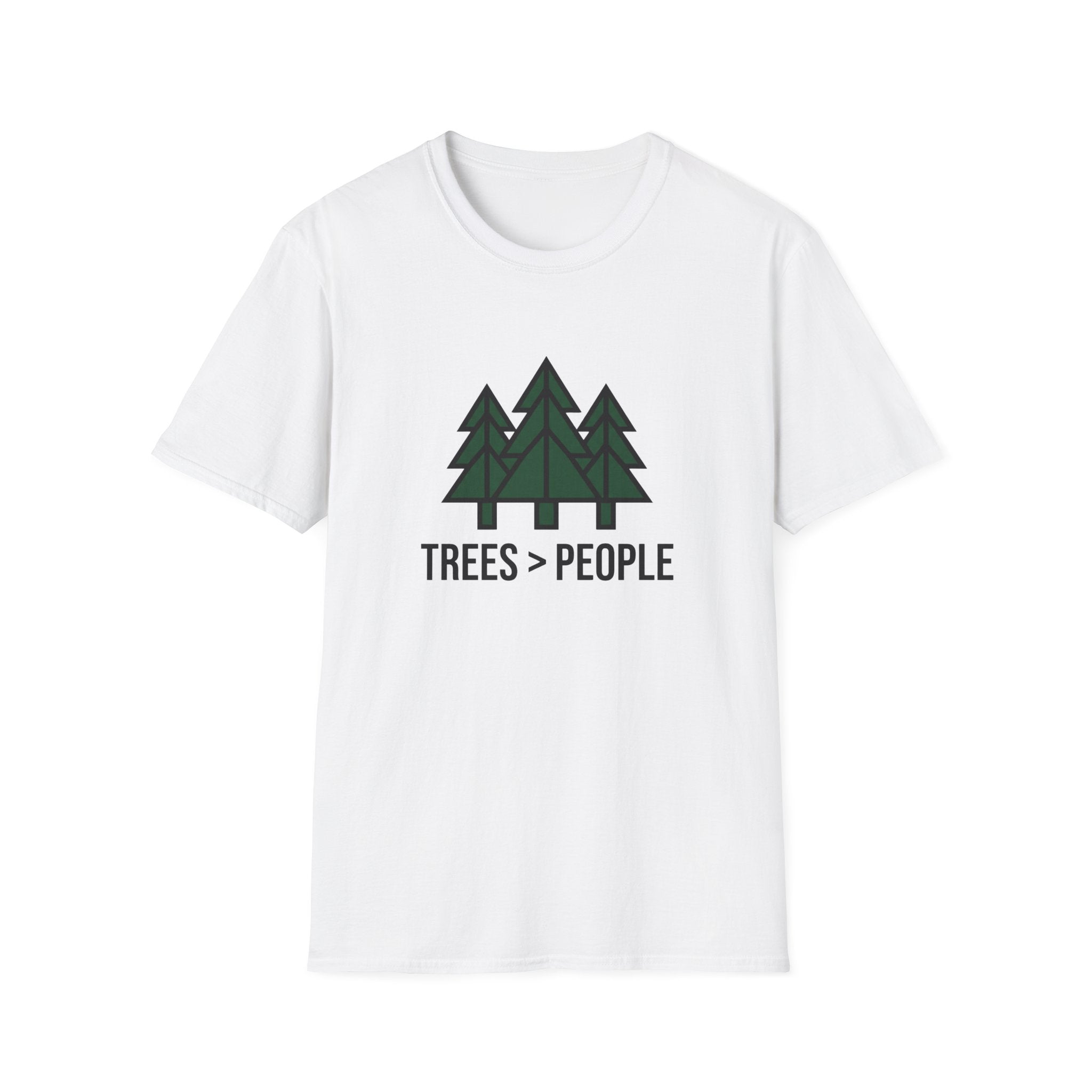 Trees > People Minimalist Pine T-Shirt