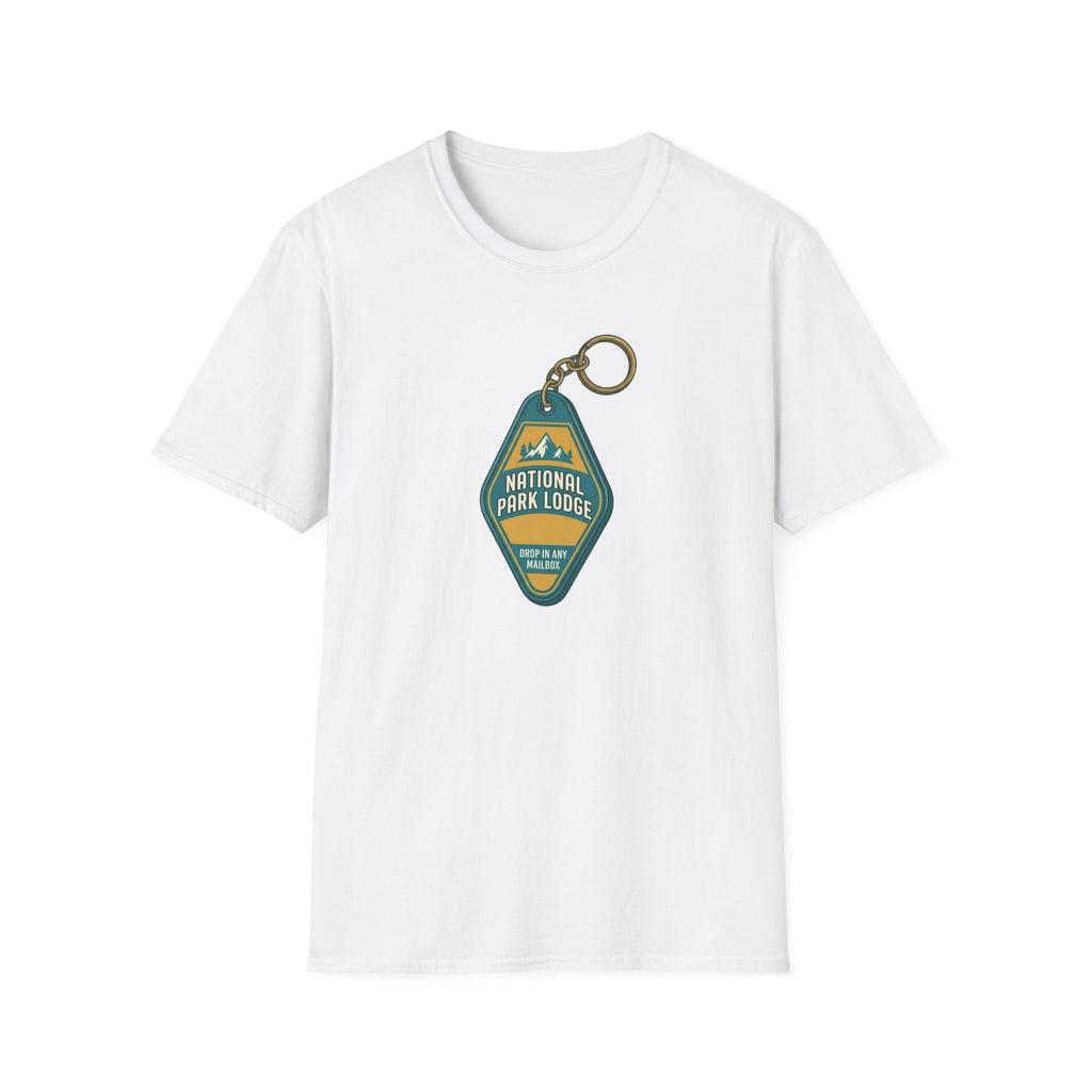 National Park Lodge Vintage Key Tag T-Shirt