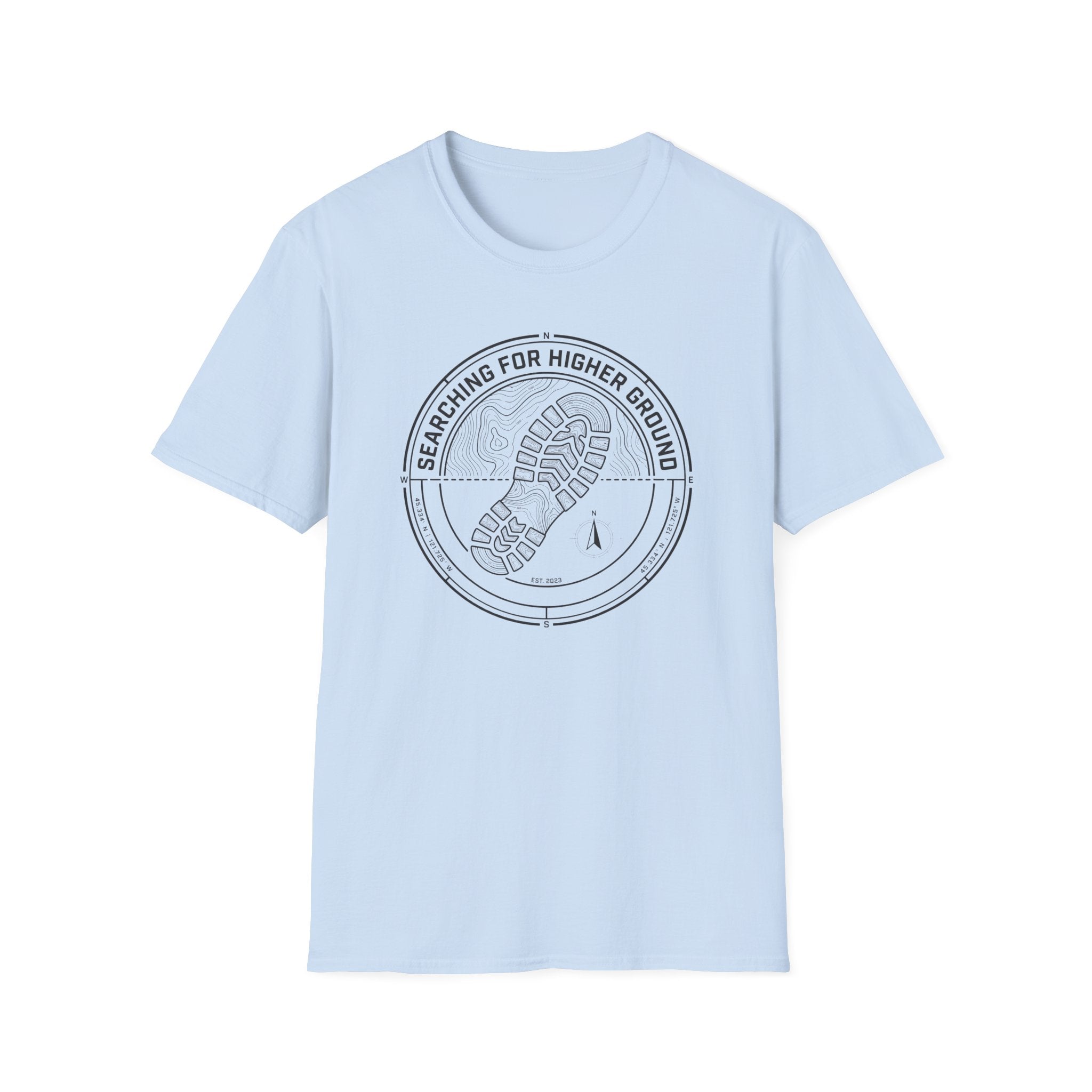 Searching For Higher Ground Topo T-Shirt
