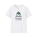 Outside Is Calling Mountain Bell T-Shirt