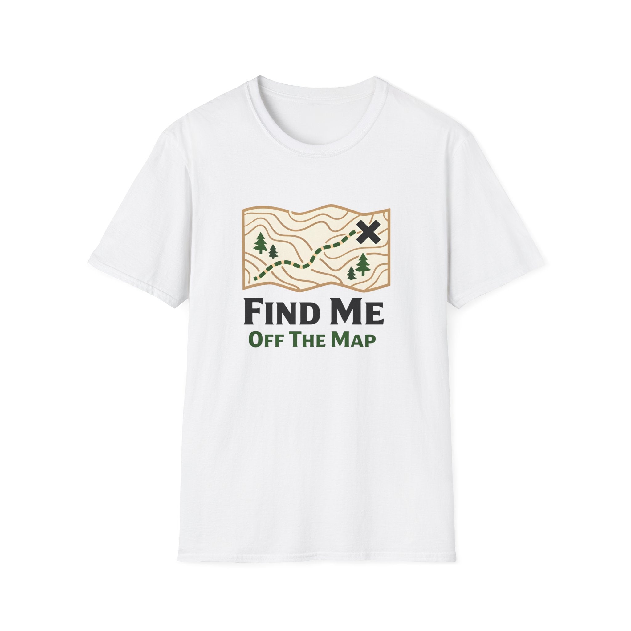 "Off The Map" Topographic Graphic Tee | Lightweight Cotton t-shirt