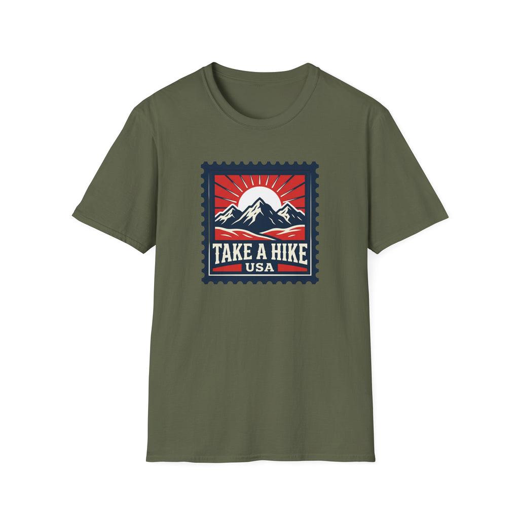 Take A Hike USA Vintage Stamp T-Shirt