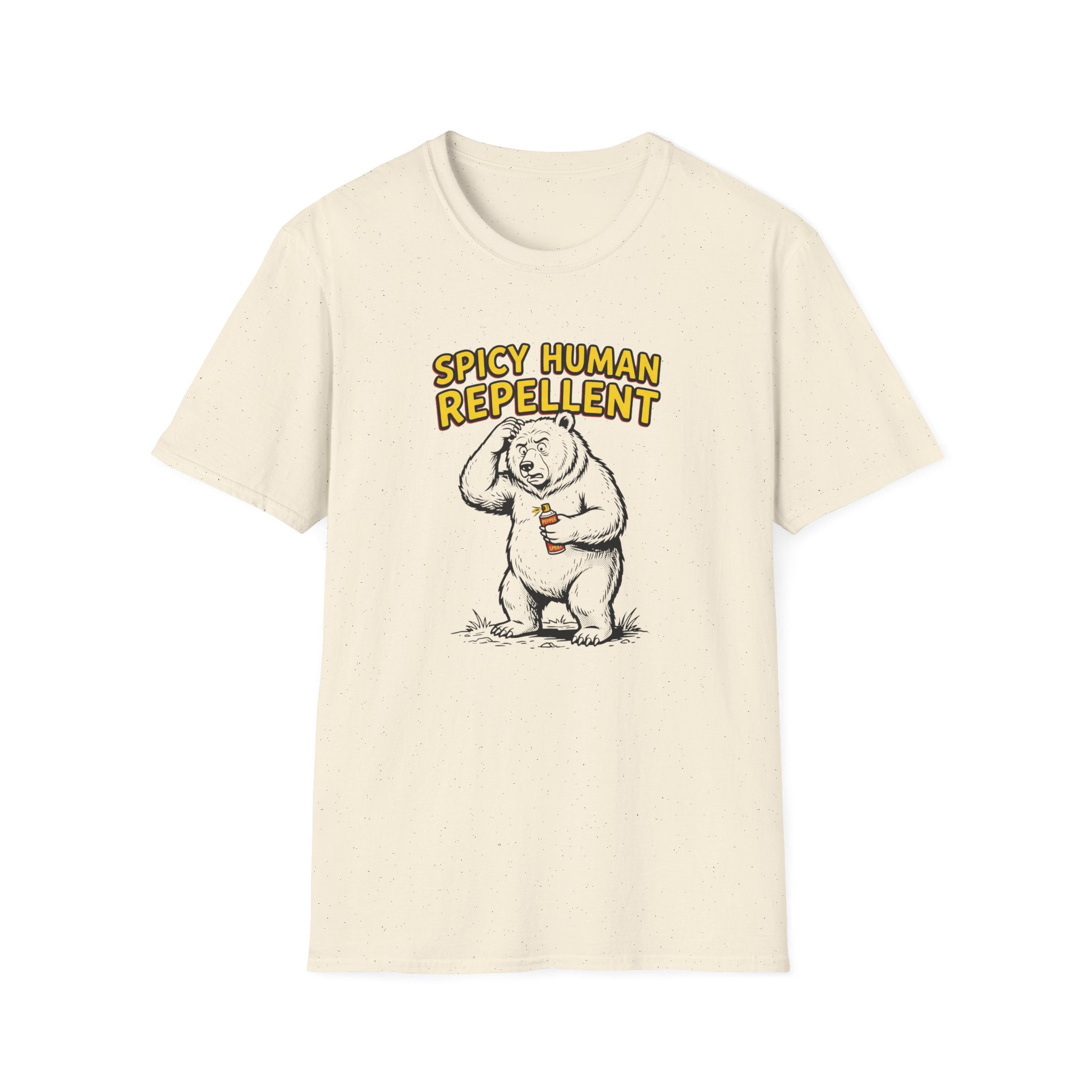 Spicy Human Repellent Funny Bear T-Shirt