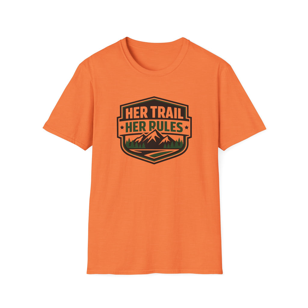 Her Trail Her Rules Outdoor Badge T-Shirt