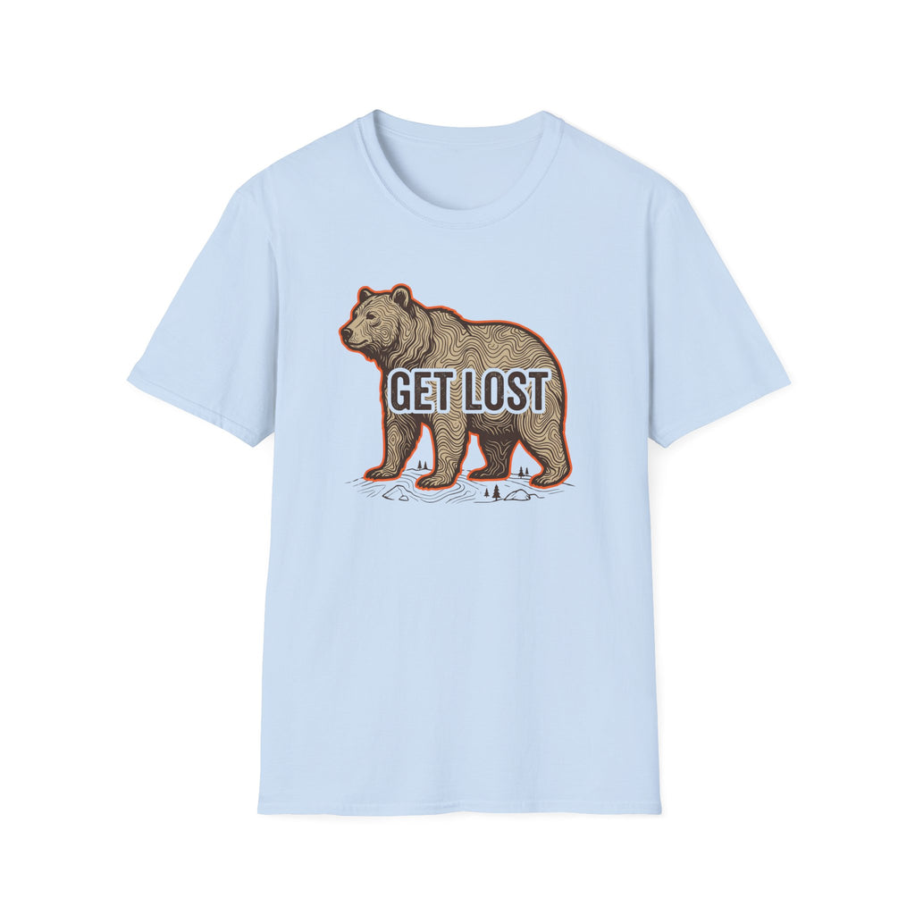Get Lost Topographic Bear T-Shirt