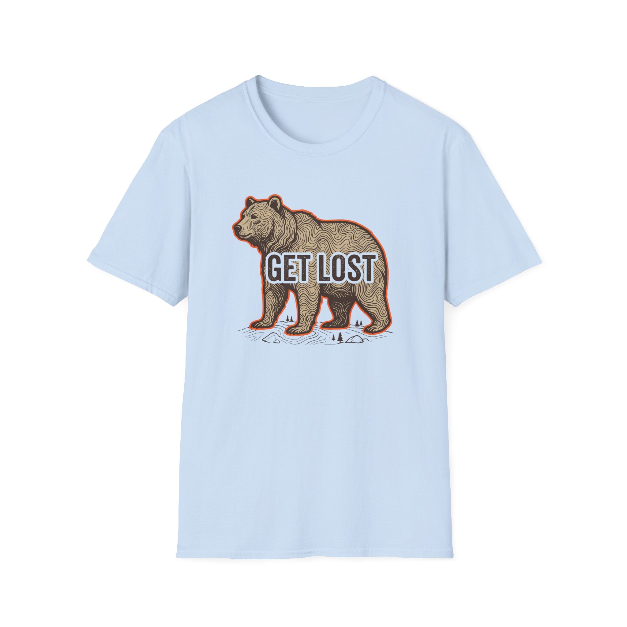 Get Lost Topographic Bear T-Shirt