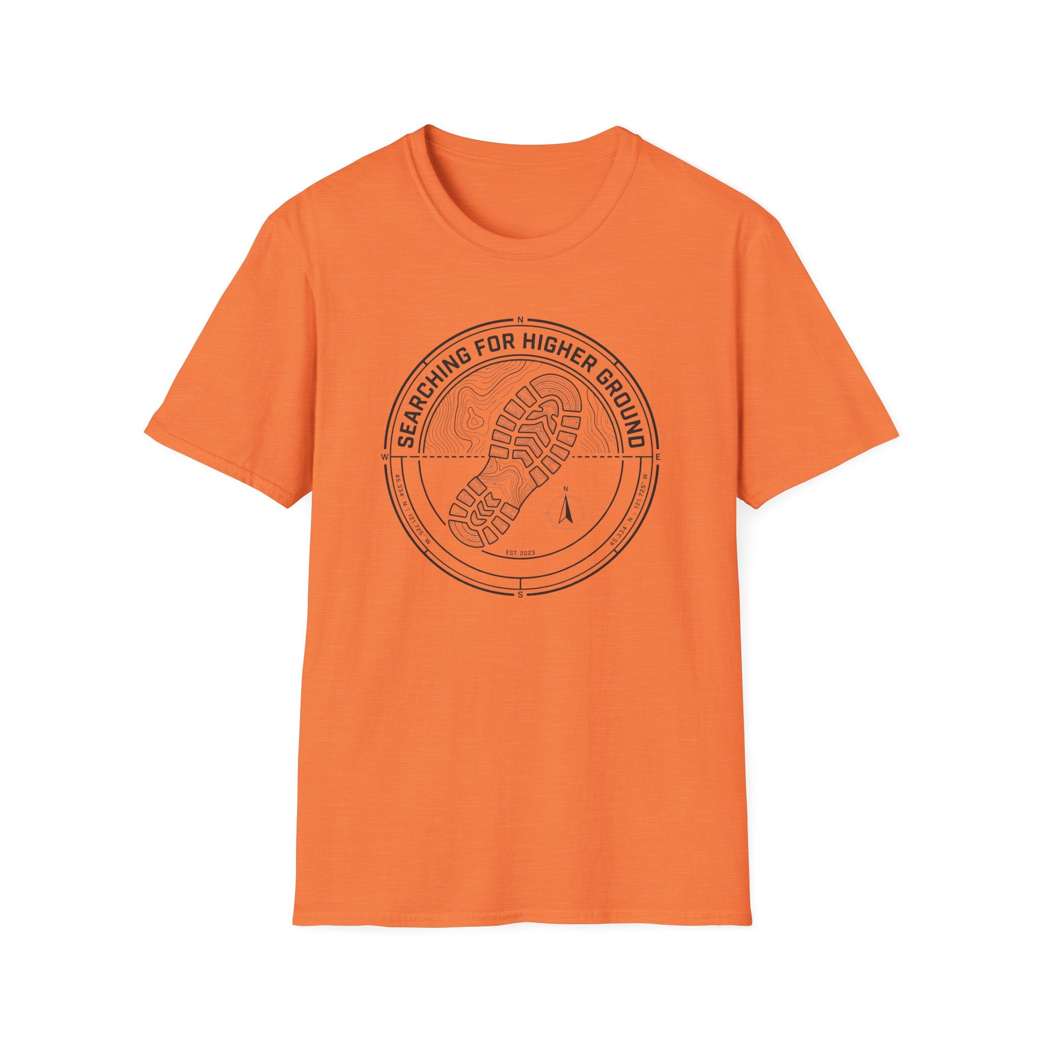 Searching For Higher Ground Topo T-Shirt
