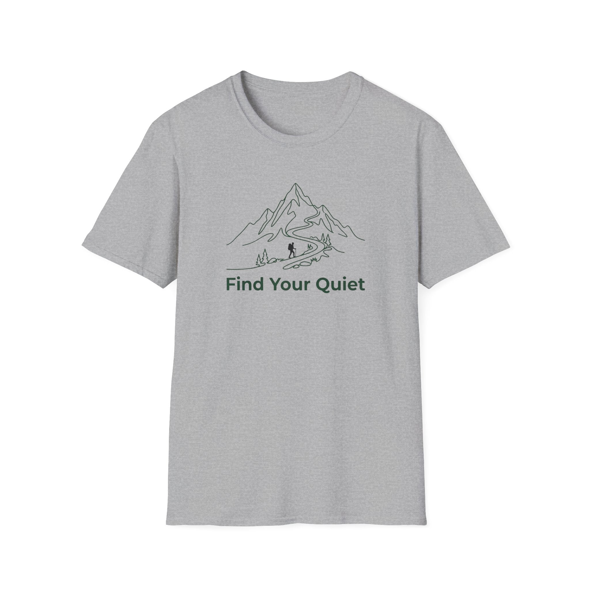 Find Your Quiet Minimalist Mountain T-Shirt