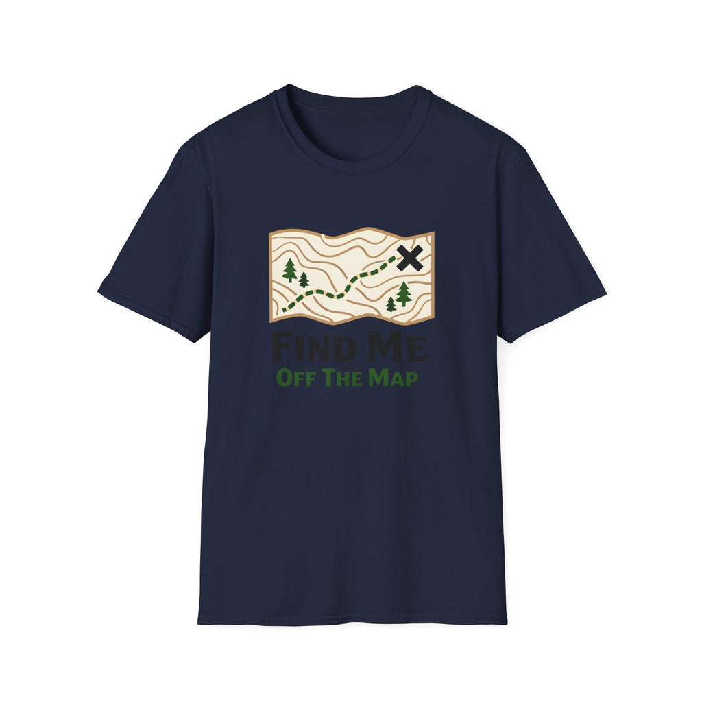 "Off The Map" Topographic Graphic Tee | Lightweight Cotton t-shirt