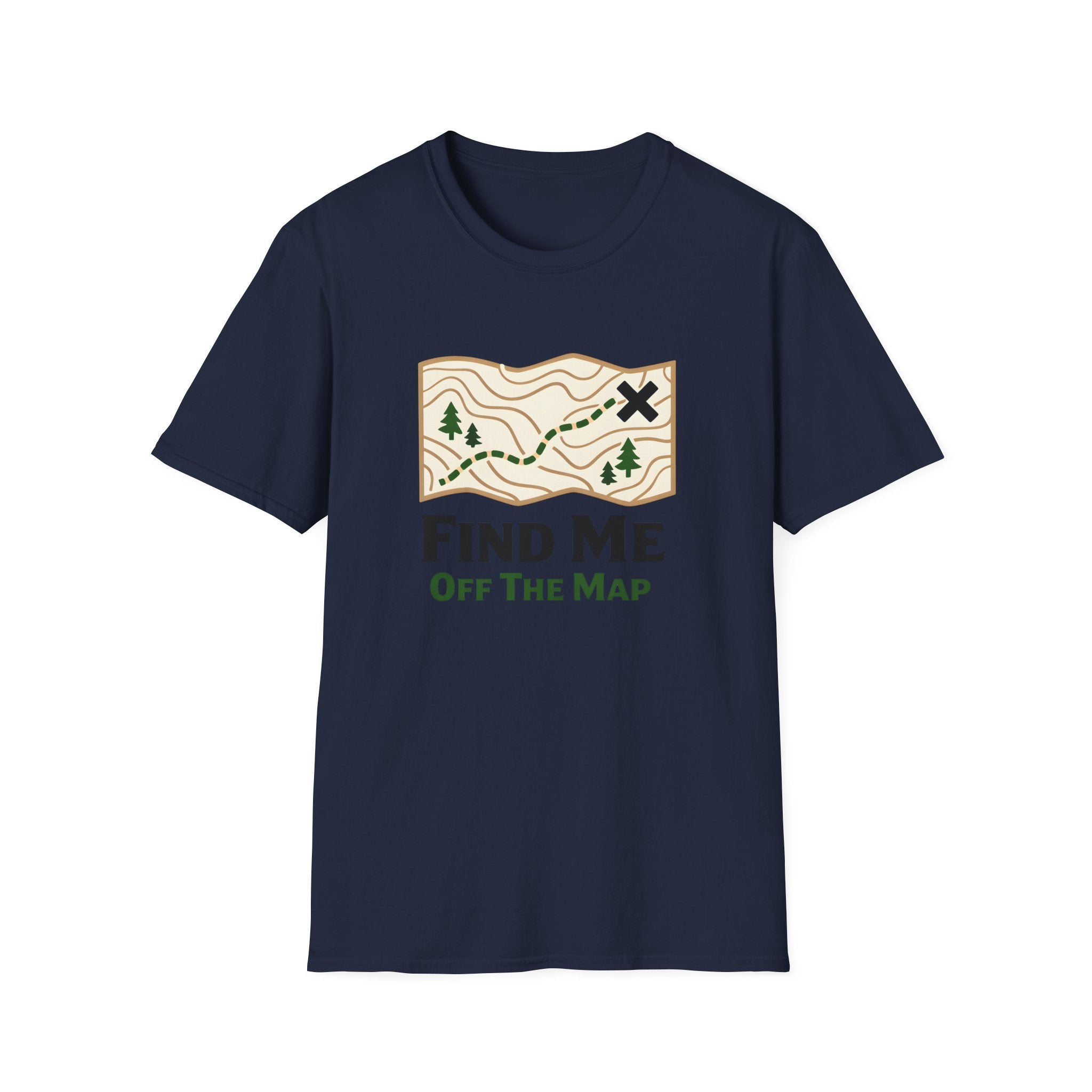 "Off The Map" Topographic Graphic Tee | Lightweight Cotton t-shirt