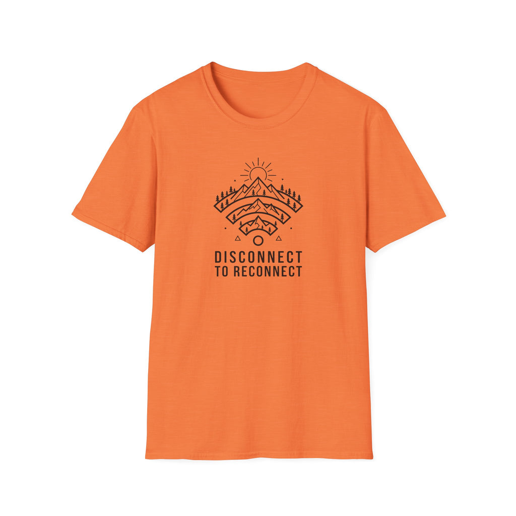 Disconnect To Reconnect  Wi-Fi Mountain T-Shirt