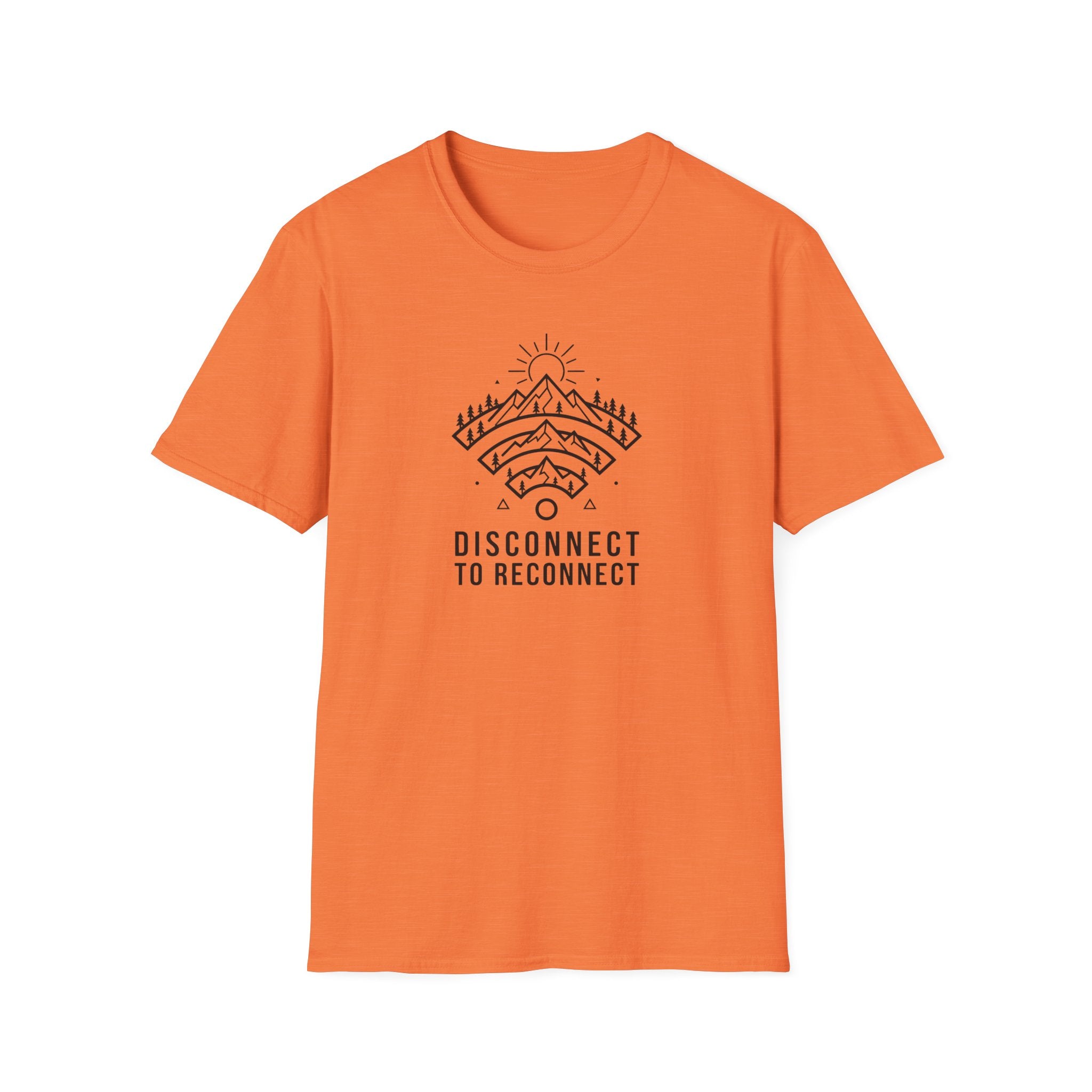 Disconnect To Reconnect  Wi-Fi Mountain T-Shirt