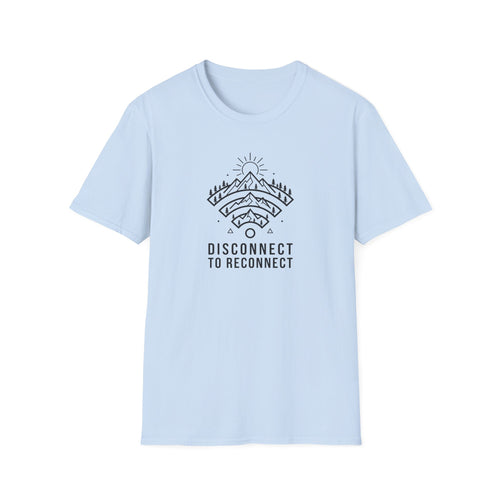 Disconnect To Reconnect  Wi-Fi Mountain T-Shirt