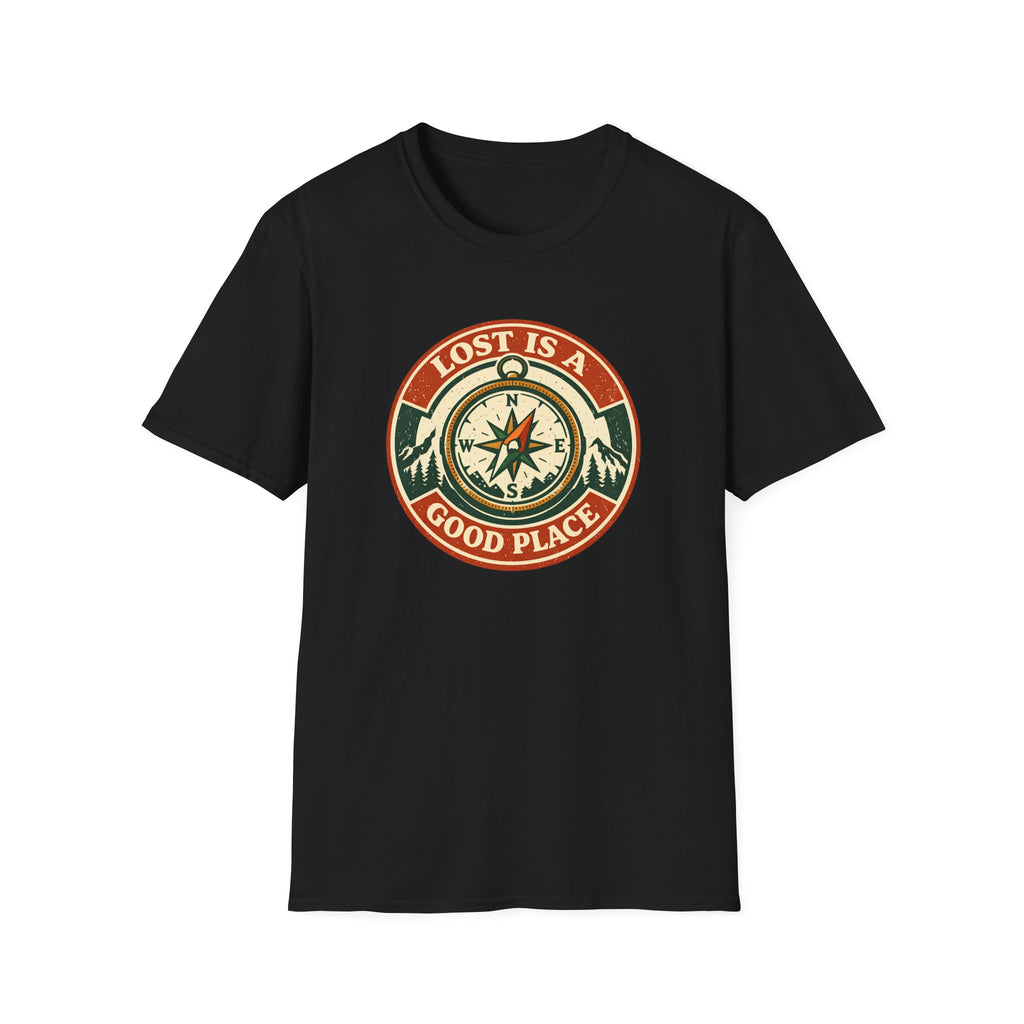 Lost Is A Good Place Vintage Compass T-Shirt