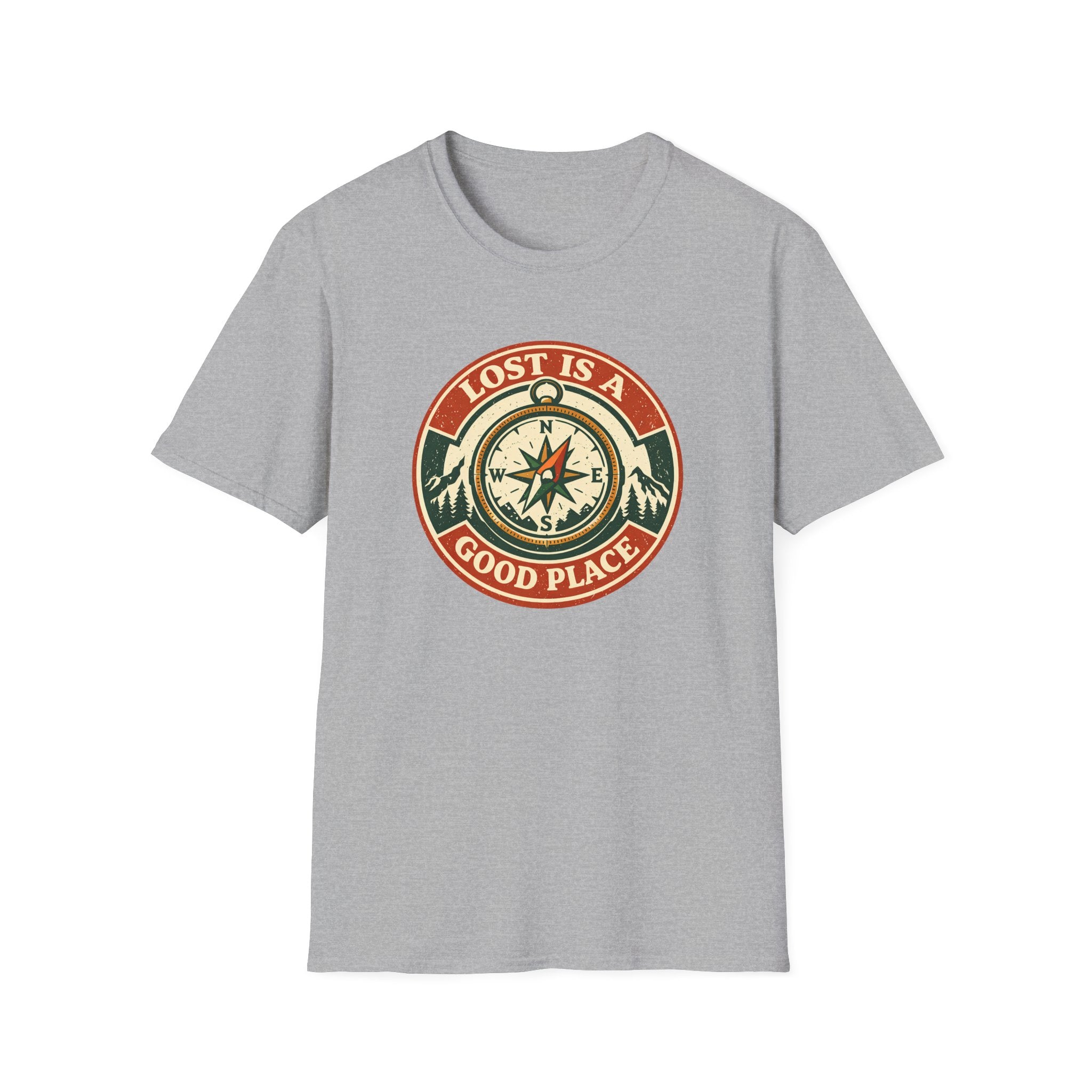 Lost Is A Good Place Vintage Compass T-Shirt