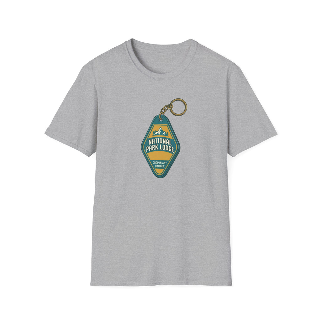 National Park Lodge Vintage Key Tag T-Shirt