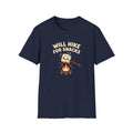 Will Hike For Snacks Funny Marshmallow T-Shirt