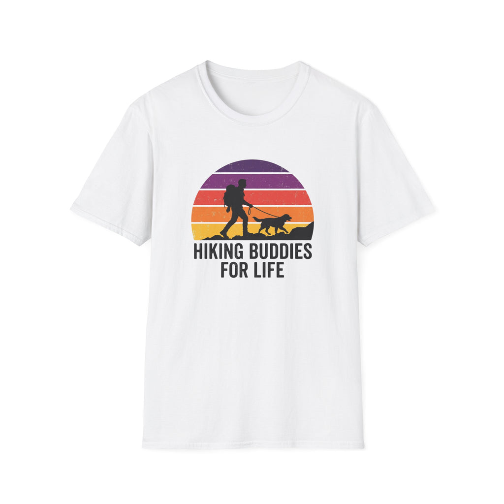 Hiking Buddies For Life Retro Sunset T-Shirt
