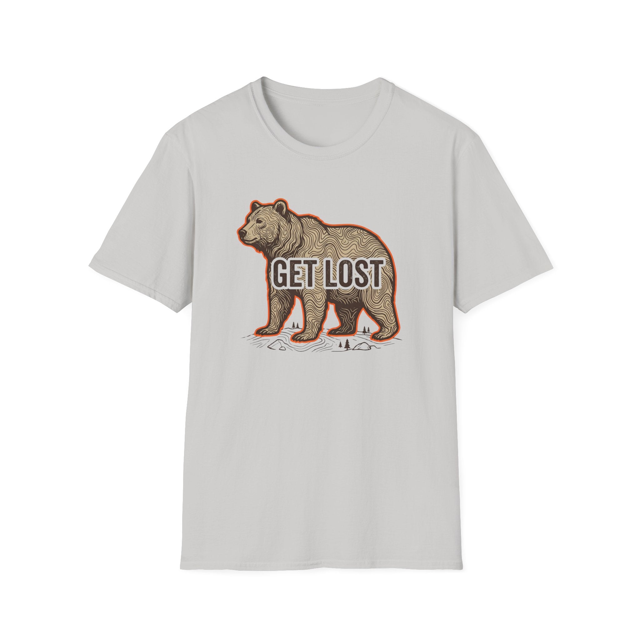 Get Lost Topographic Bear T-Shirt