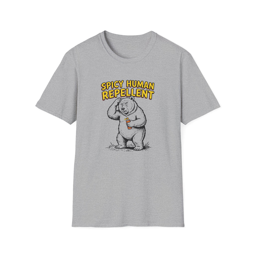 Spicy Human Repellent Funny Bear T-Shirt
