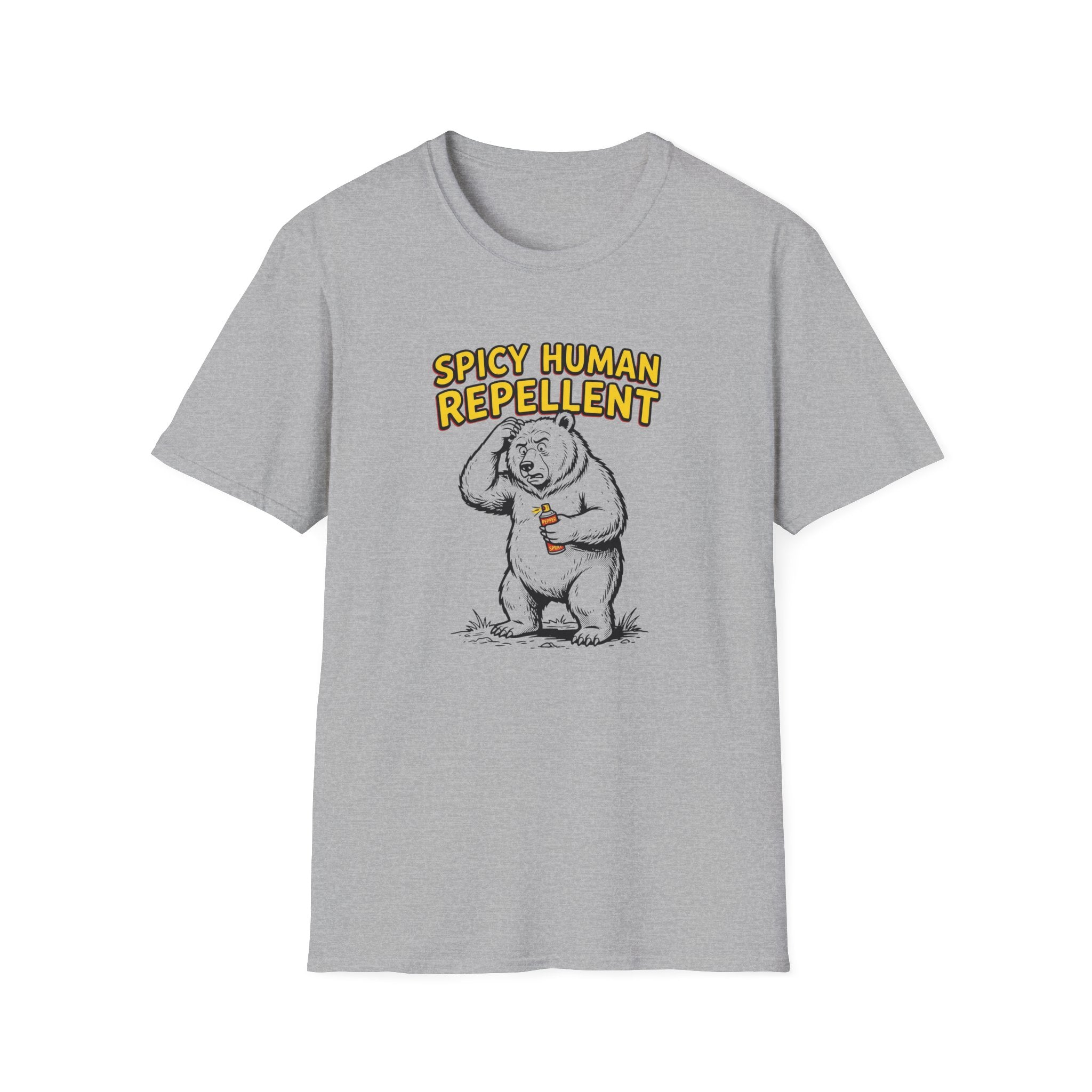 Spicy Human Repellent Funny Bear T-Shirt