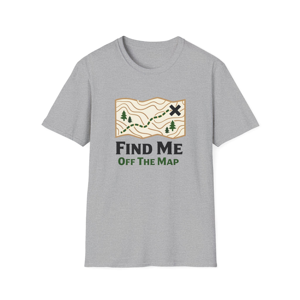 "Off The Map" Topographic Graphic Tee | Lightweight Cotton t-shirt