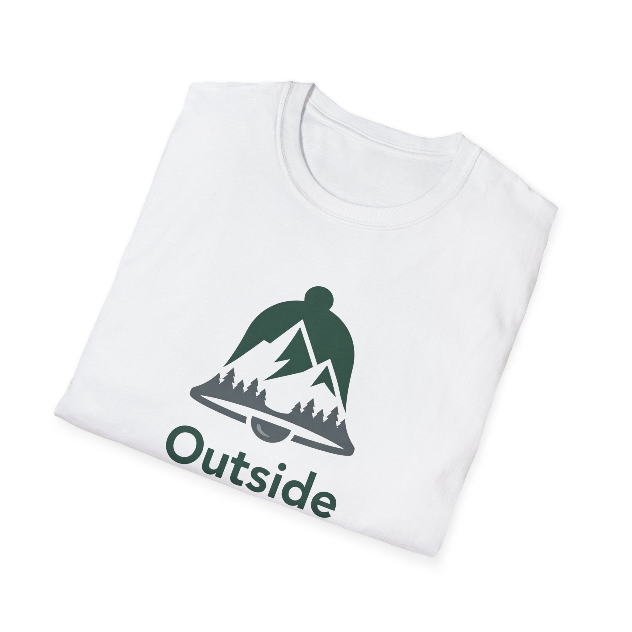 Outside Is Calling Mountain Bell T-Shirt