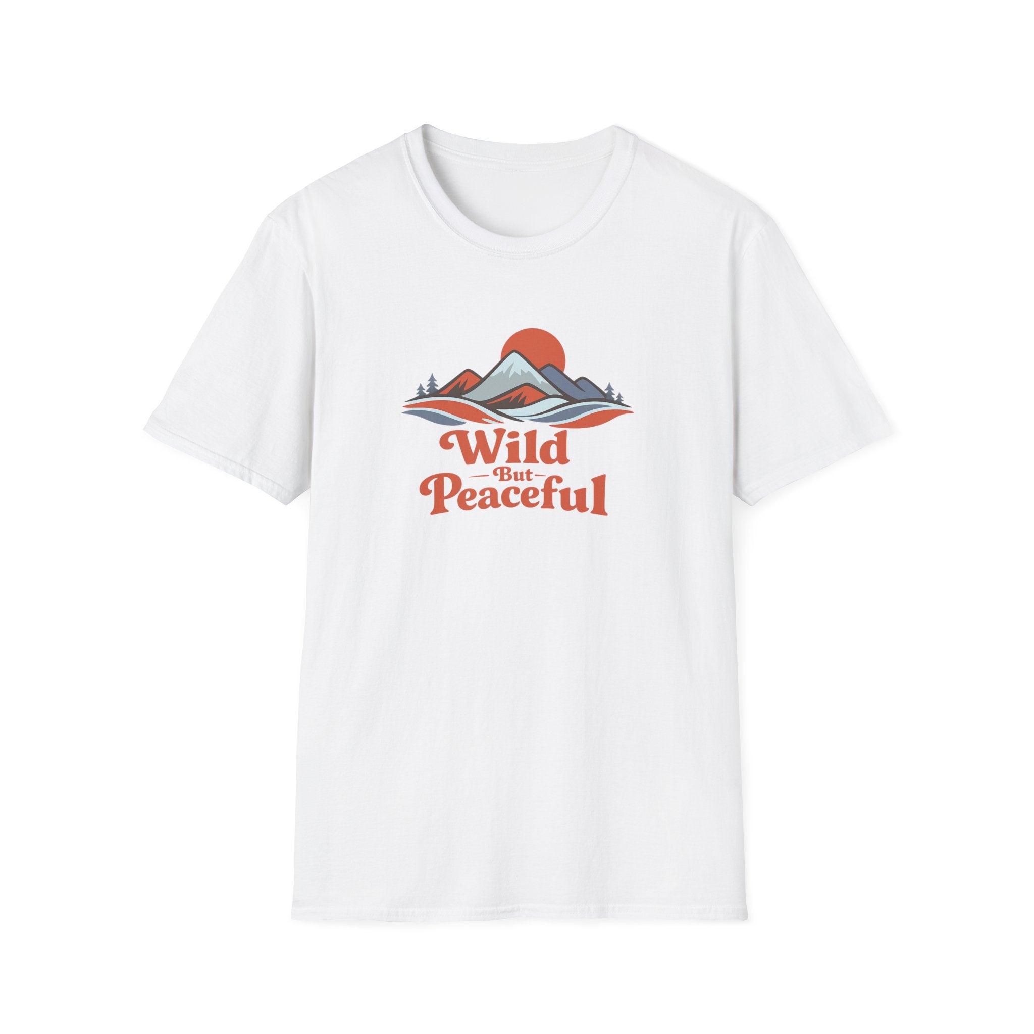 Wild But Peaceful Retro Mountain T-Shirt