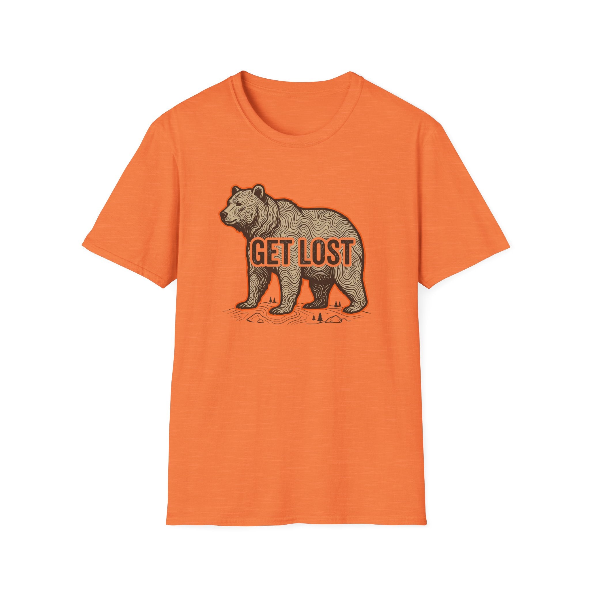 Get Lost Topographic Bear T-Shirt