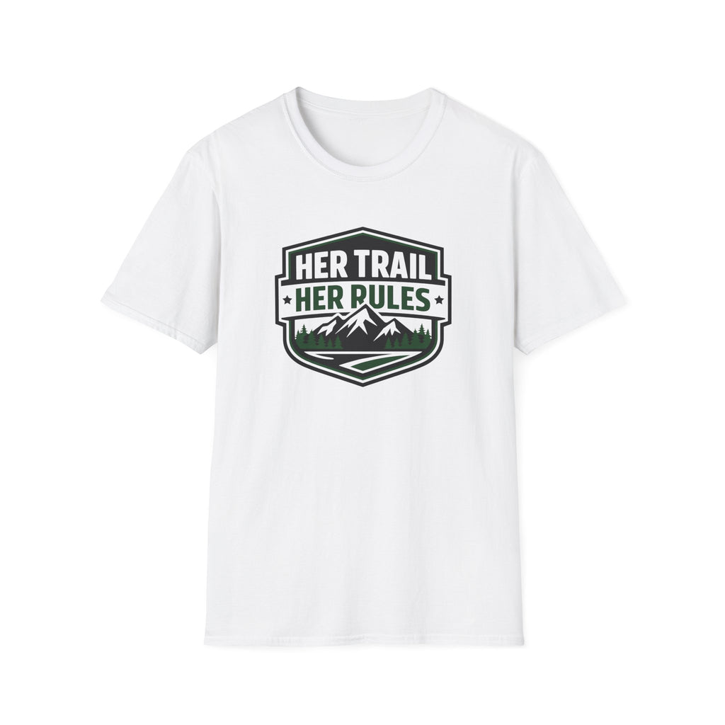 Her Trail Her Rules Outdoor Badge T-Shirt