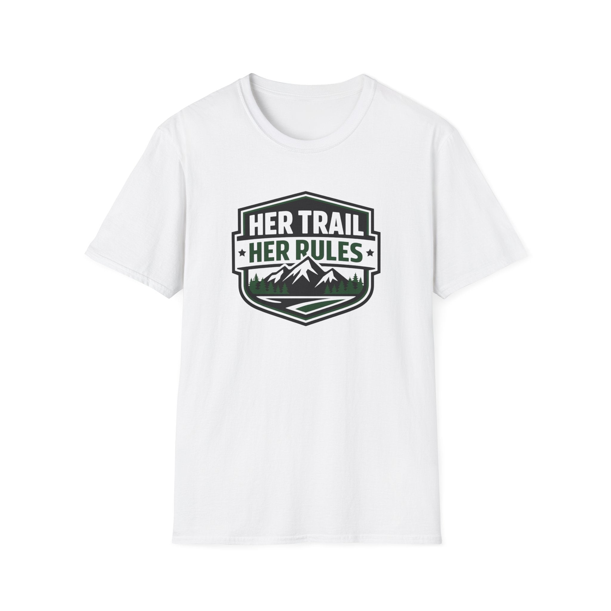 Her Trail Her Rules Outdoor Badge T-Shirt