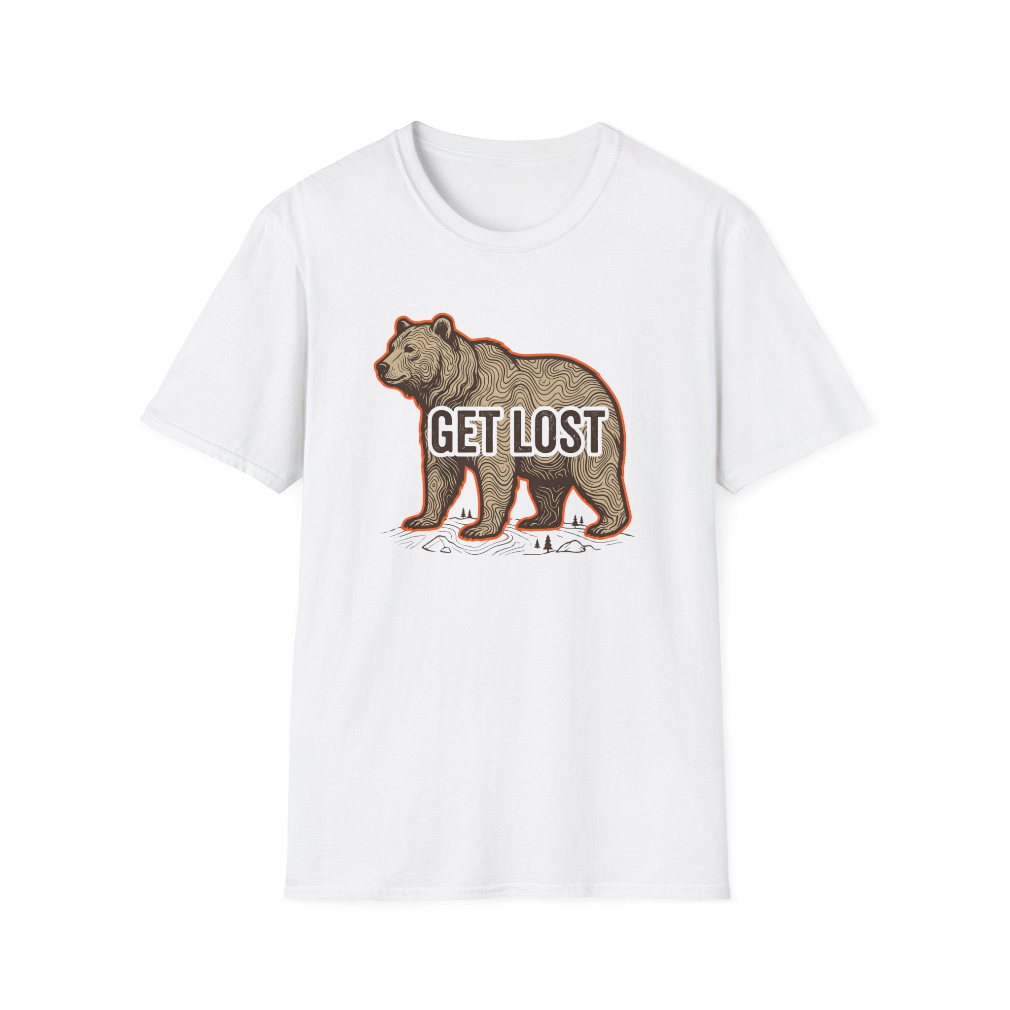 Get Lost Topographic Bear T-Shirt