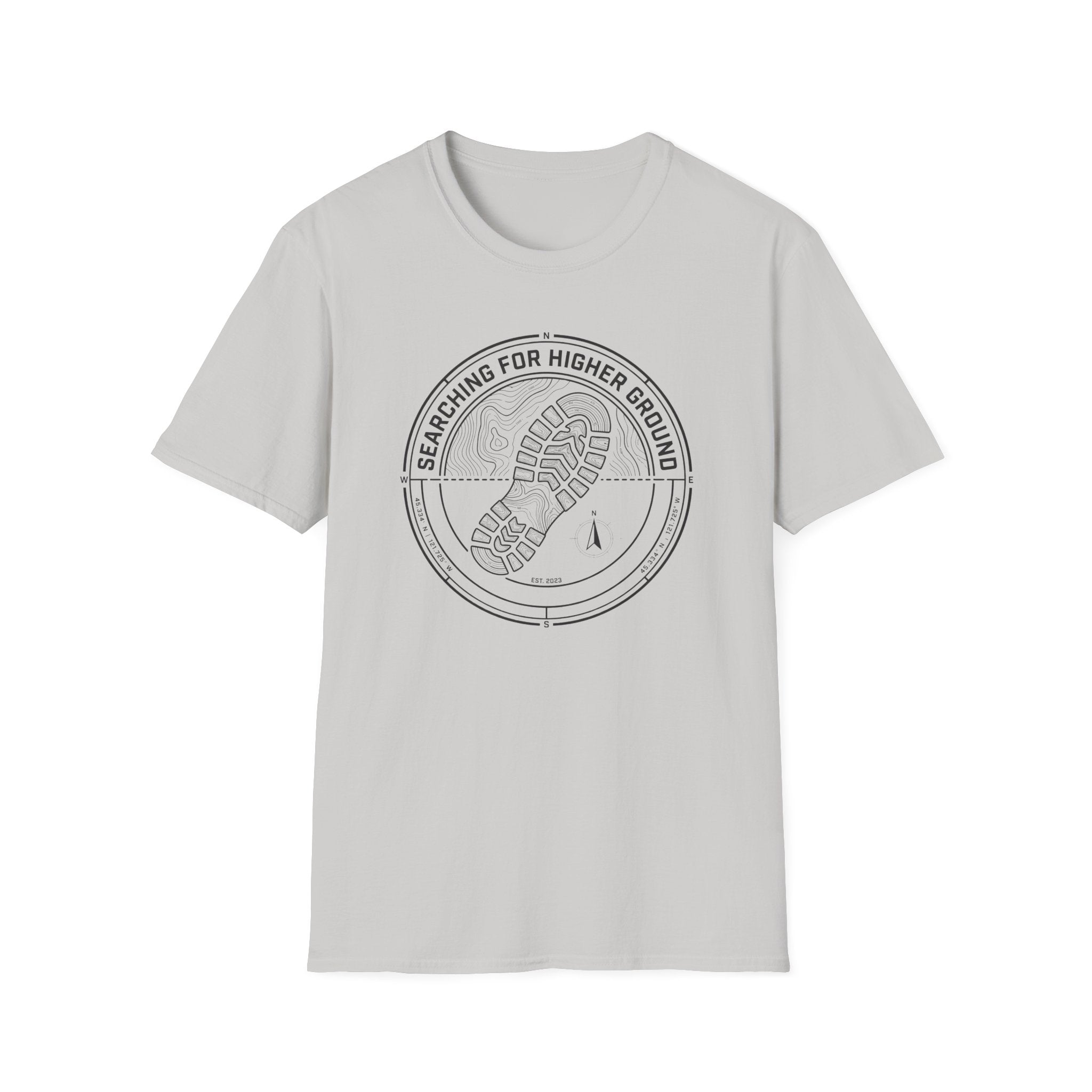 Searching For Higher Ground Topo T-Shirt