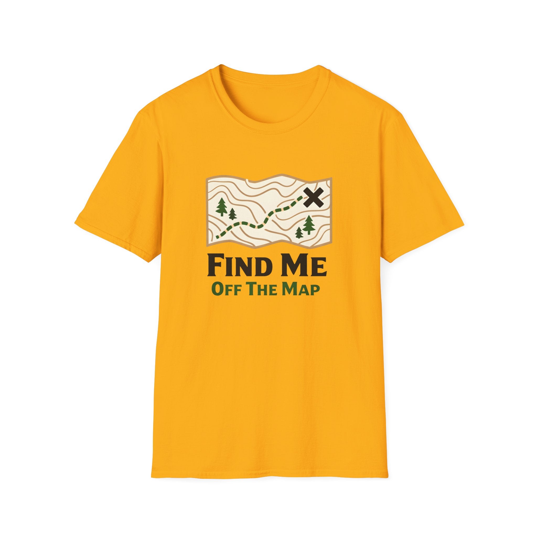 "Off The Map" Topographic Graphic Tee | Lightweight Cotton t-shirt