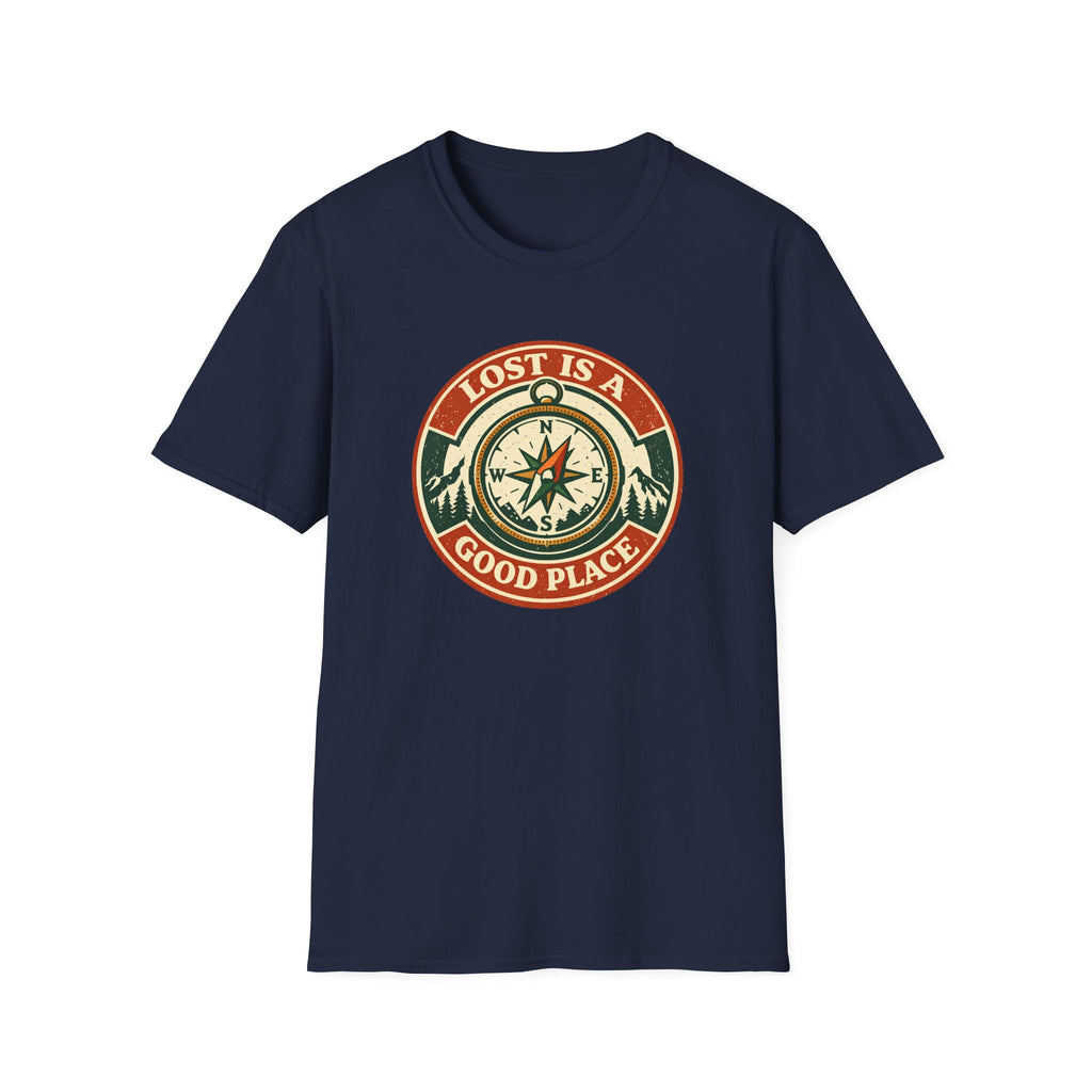 Lost Is A Good Place Vintage Compass T-Shirt