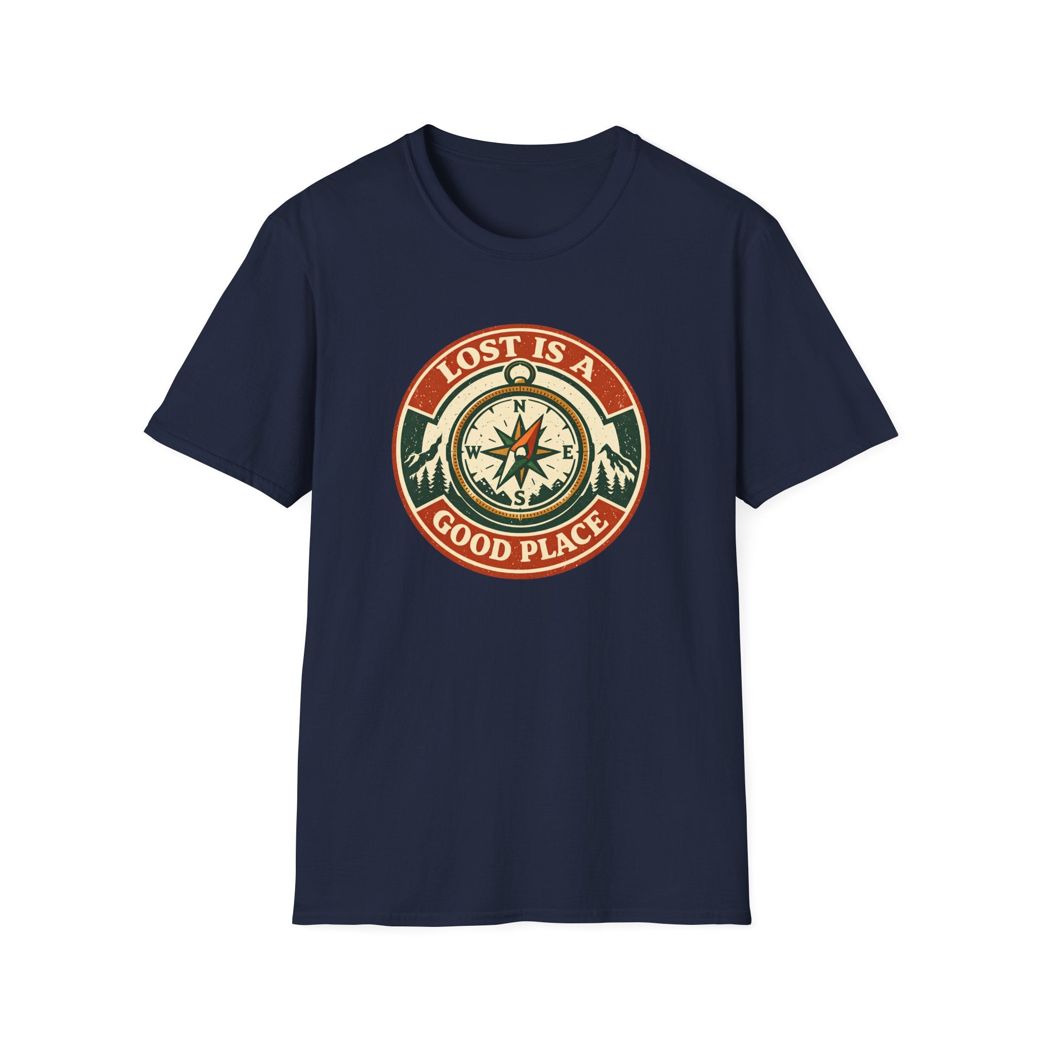 Lost Is A Good Place Vintage Compass T-Shirt
