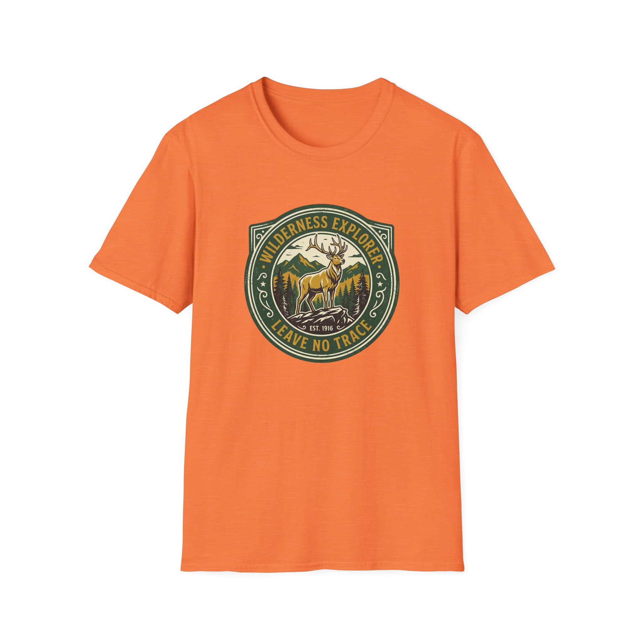 Wilderness Explorer  Vintage Elk Badge T-Shirt
