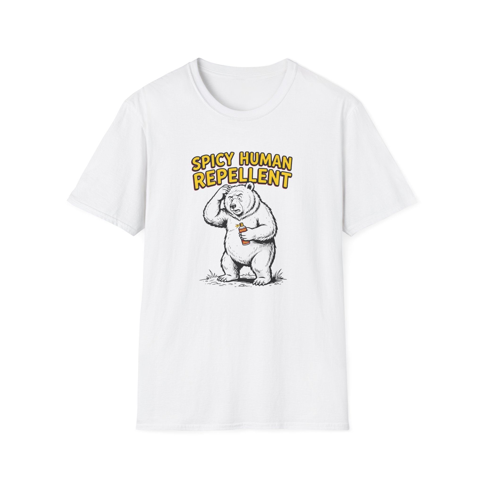 Spicy Human Repellent Funny Bear T-Shirt